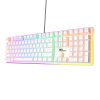 Royal Kludge RK918 White Gaming Keyboard Red Switch Wired - Arabic/English