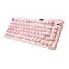Royal Kludge KZZI K75 Pro Plus Sakura Pink Mechanical Keyboard - Moment Linear Switch - Wired, Bluetooth, Wireless 2.4G - English