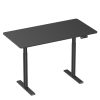 Liblad Pro Gaming Table with Electric Height Adjustable Sit Stand L-GT-R03-ED - 1400mm x 700mm Black
