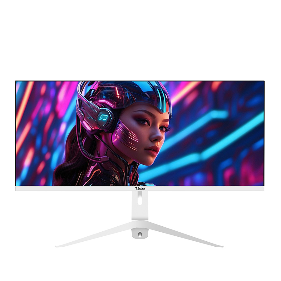 Liblad GQ34P2-W Gaming Monitor 2k 180hz 34 inch 0.5ms Freesync IPS with Speakers - White