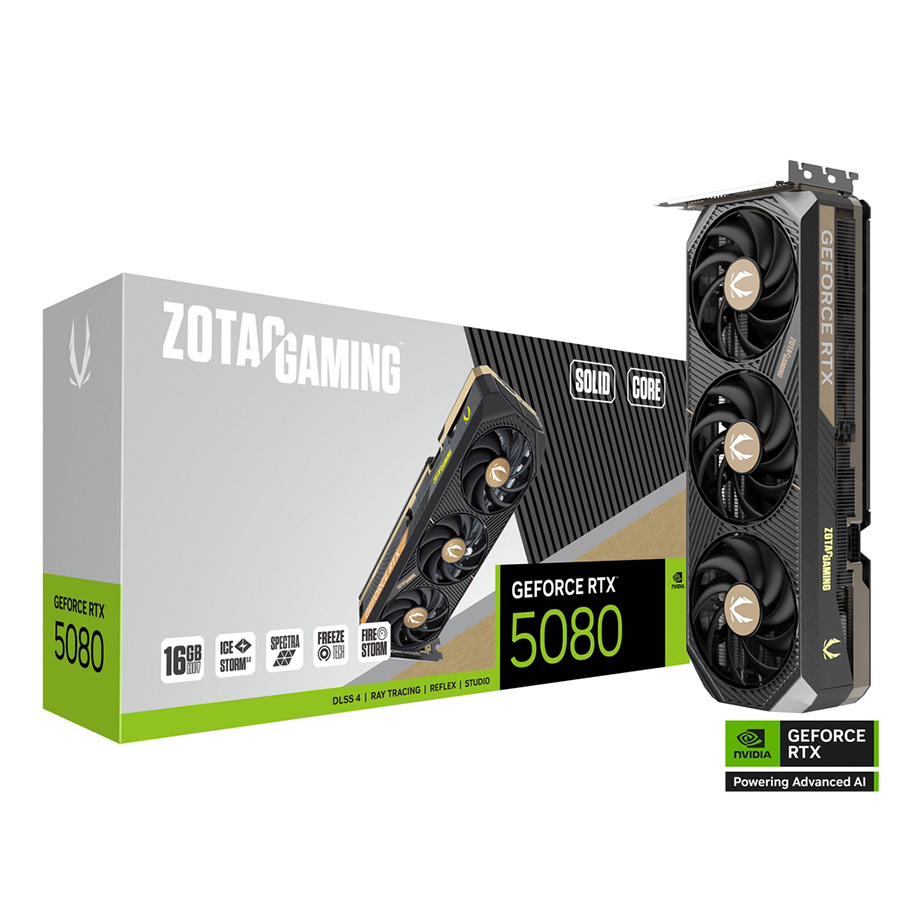 Zotac NVIDIA RTX 5080 Solid Core 16GB Graphics Card