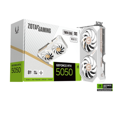 ZOTAC GAMING GEFORCE RTX 5050 OC 8GB Twin Edge oc white GDDR7 Graphics Card