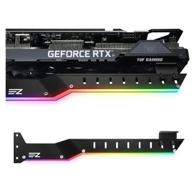 EZDIY ARGB Stand Graphics Card Holder-Knot Type-Black EZDPI171