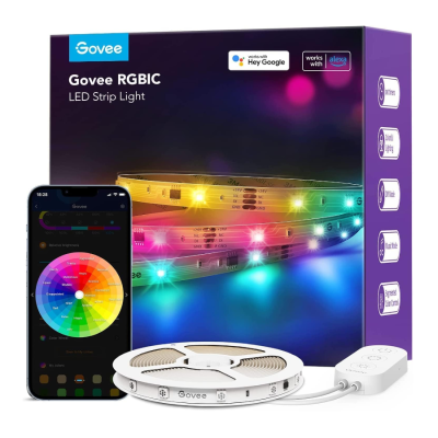 Govee RGBIC Basic Wi-Fi + Bluetooth LED Strip Lights (10 M)-H618C3D1