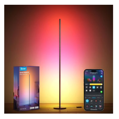 Govee RGBICW Smart Corner Floor Lamp-H6076312