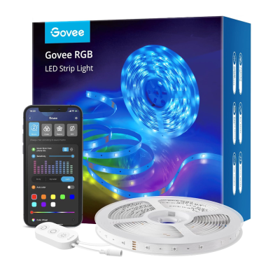 Govee RGB Smart Wi-Fi + Bluetooth LED Strip Lights(10m)-H61103A3