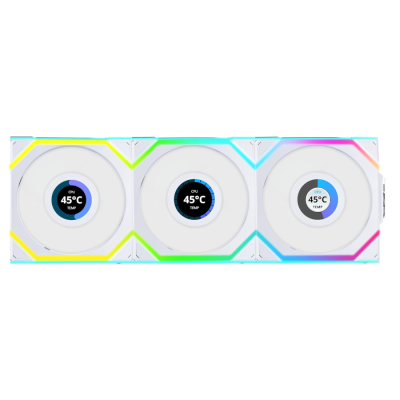Lian Li UNI FAN SL Wireless LCD Reverse 120 3pcs-WHITE