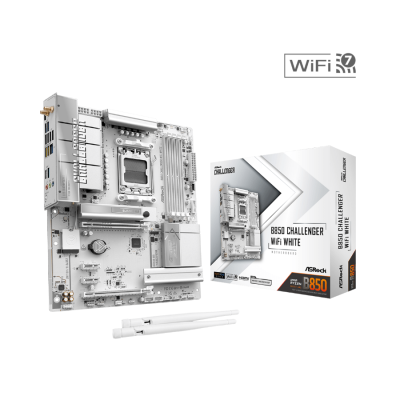 Asrock B850 CHALLENGER  DDR5 Motherboard-WHITE