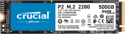 CRUCIAL P2 500GB M.2 NVME SSD
