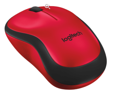 Logitech M22 Silent Wireless Mouse Red Rose
