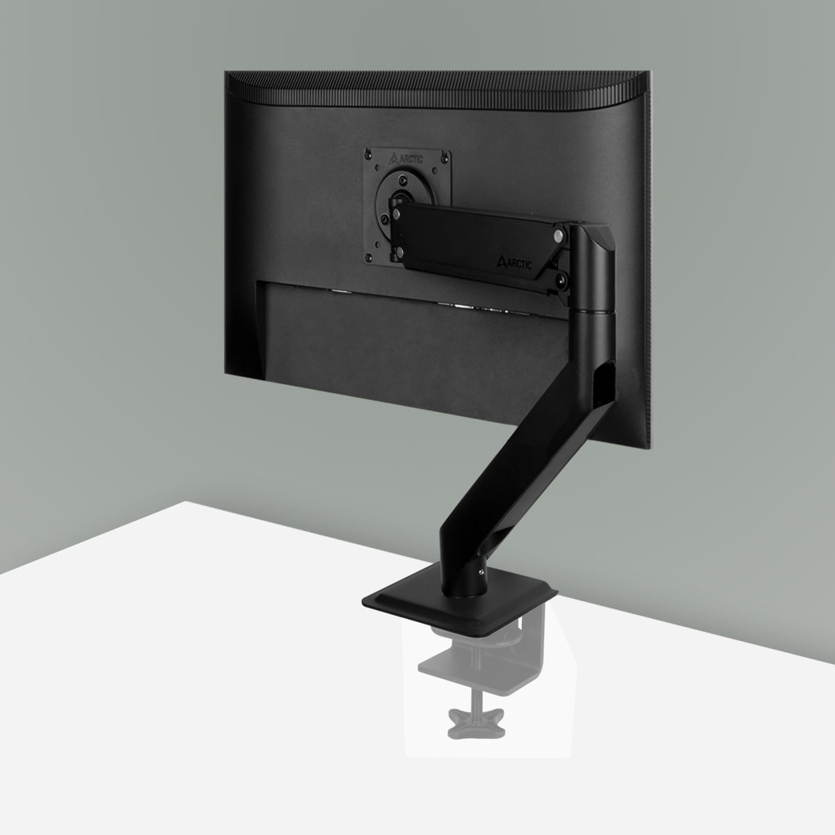 X1-3D, Desk Mount Gas Spring Monitor Arm